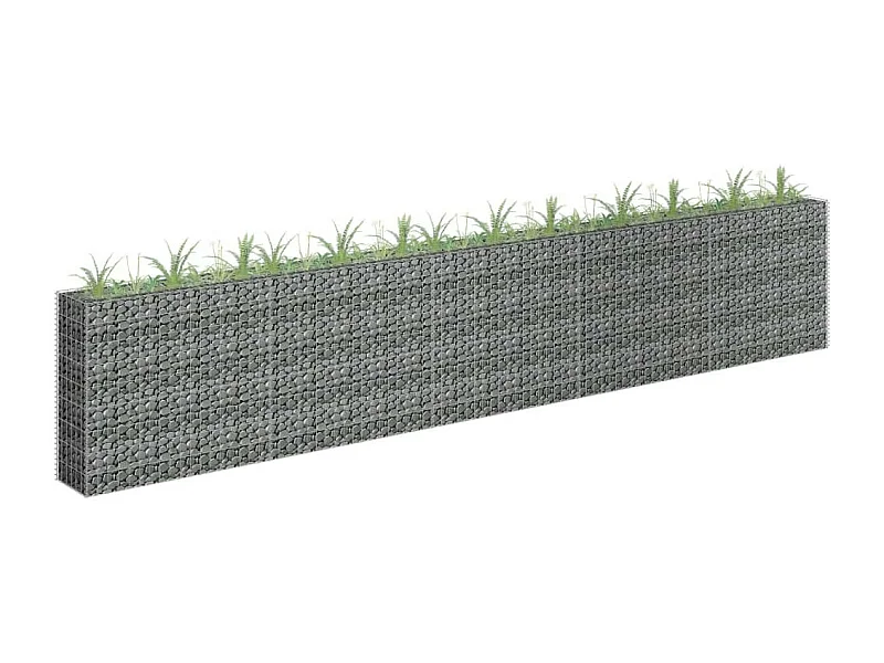Jardinière à gabion Acier galvanisé 450x30x90