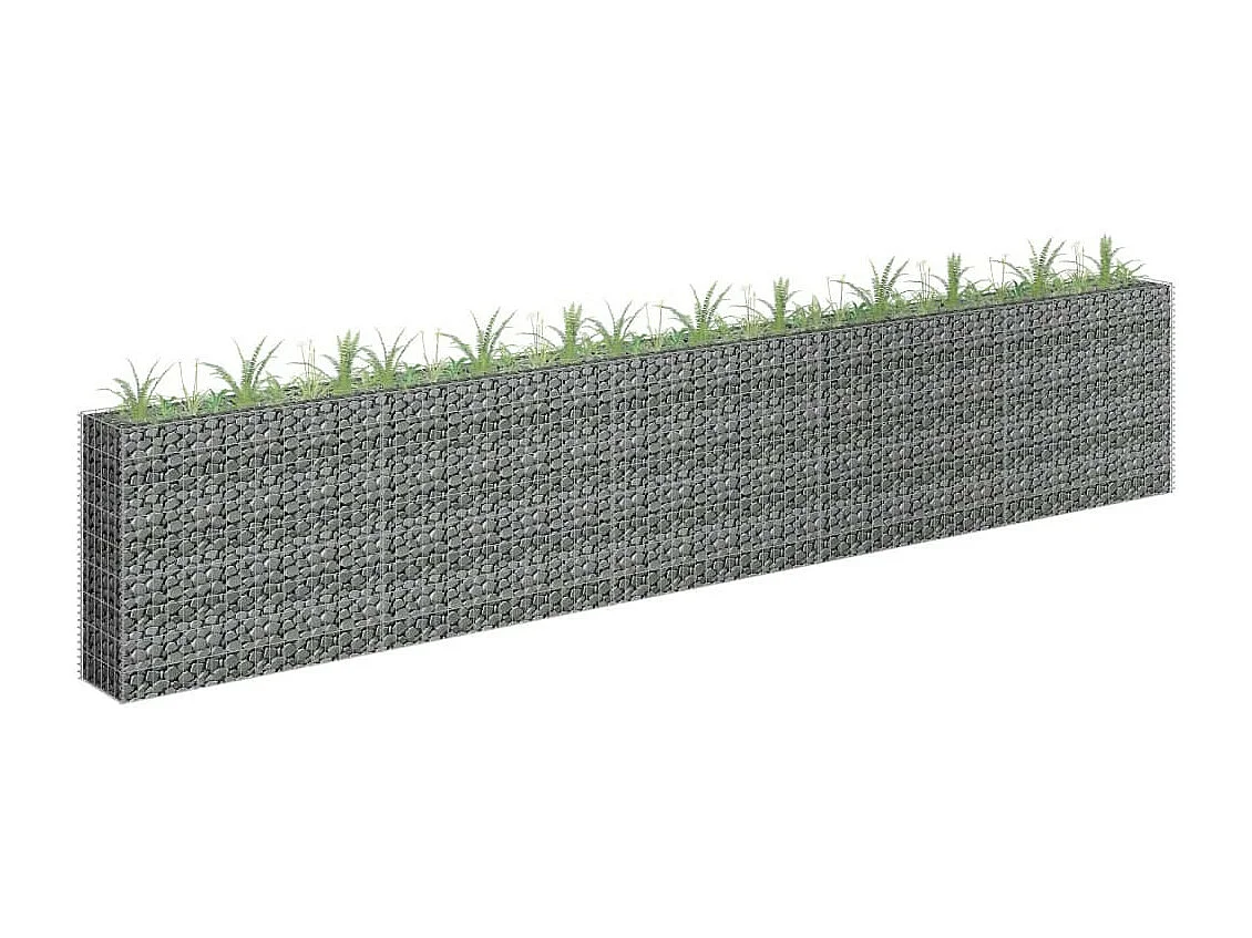 Jardinière à gabion Acier galvanisé 450x30x90