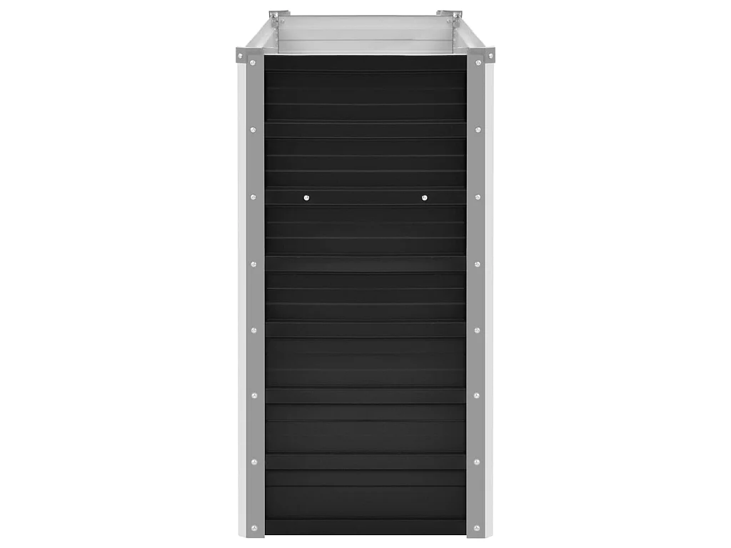 Jardinière Anthracite 100x40x77 Acier galvanisé