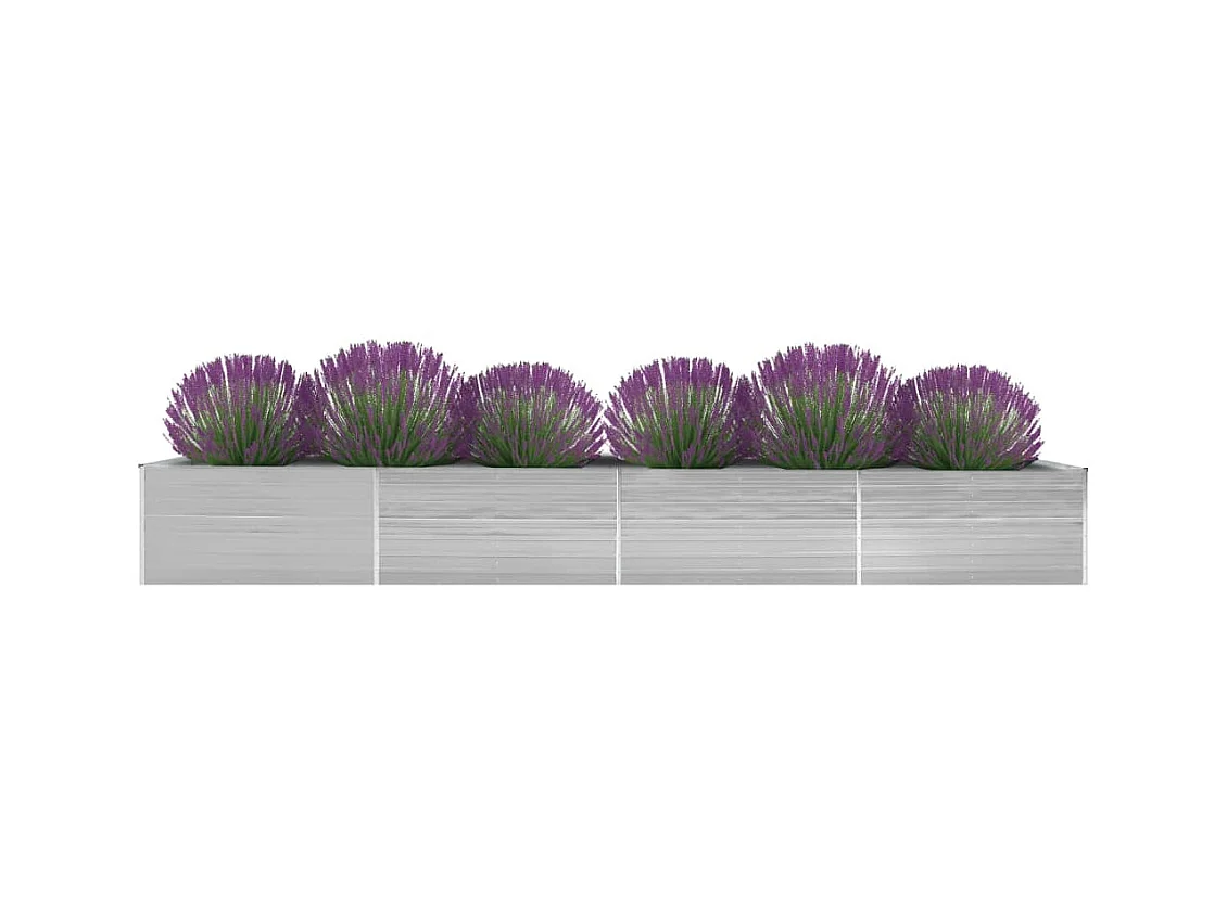 Jardinière Acier galvanisé 600x80x45 Gris