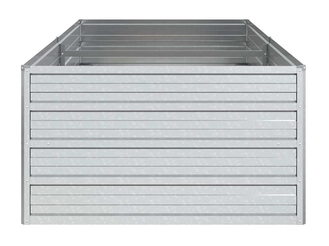 Jardinière 160x80x45 Acier galvanisé Argenté