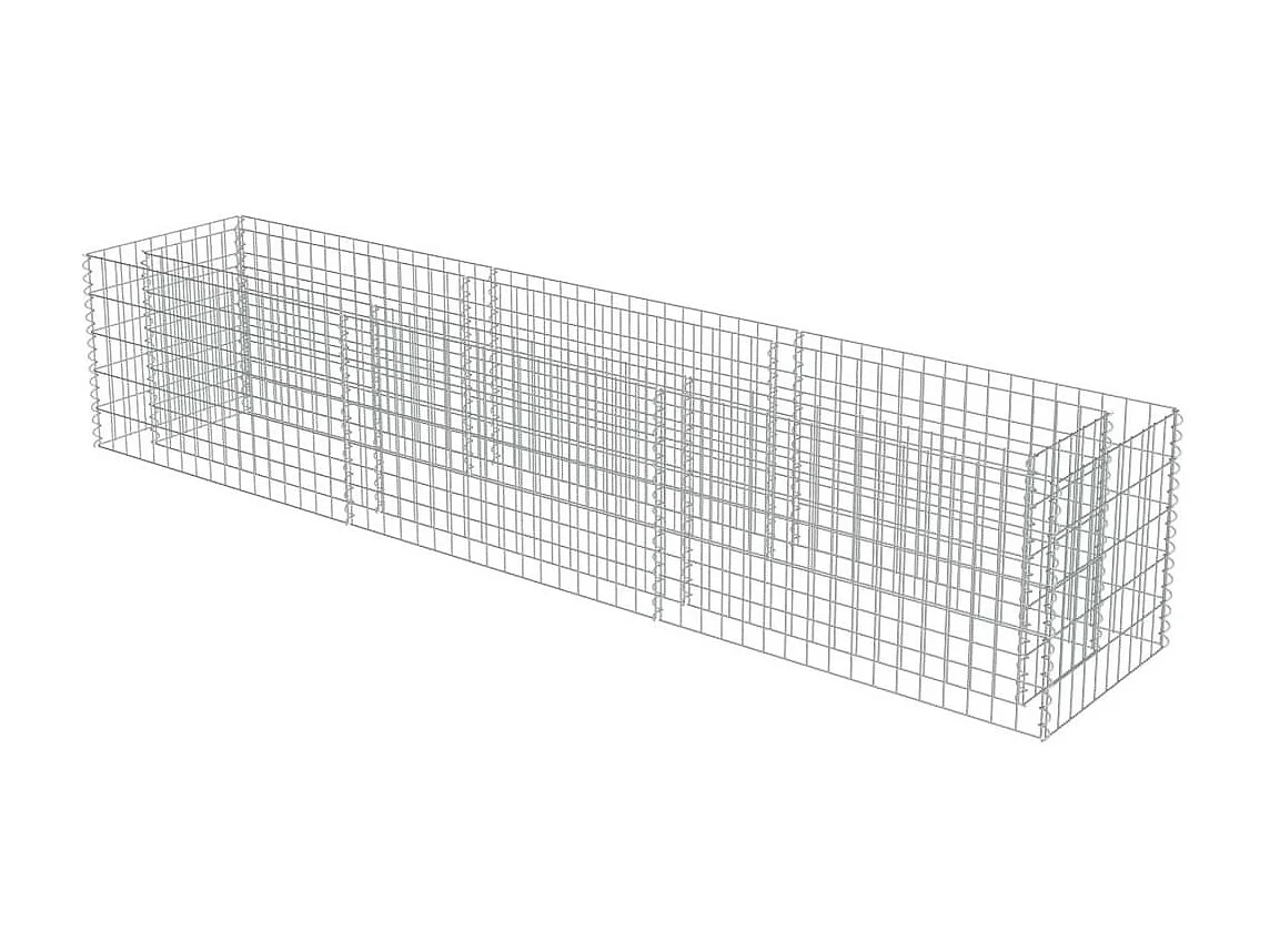 Jardinière à gabion Acier galvanisé 270x50x50