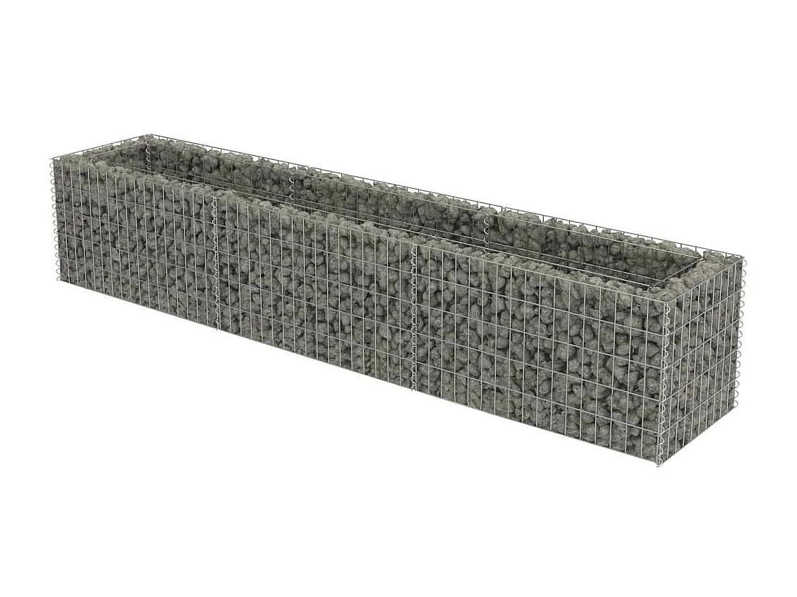 Jardinière à gabion Acier galvanisé 270x50x50