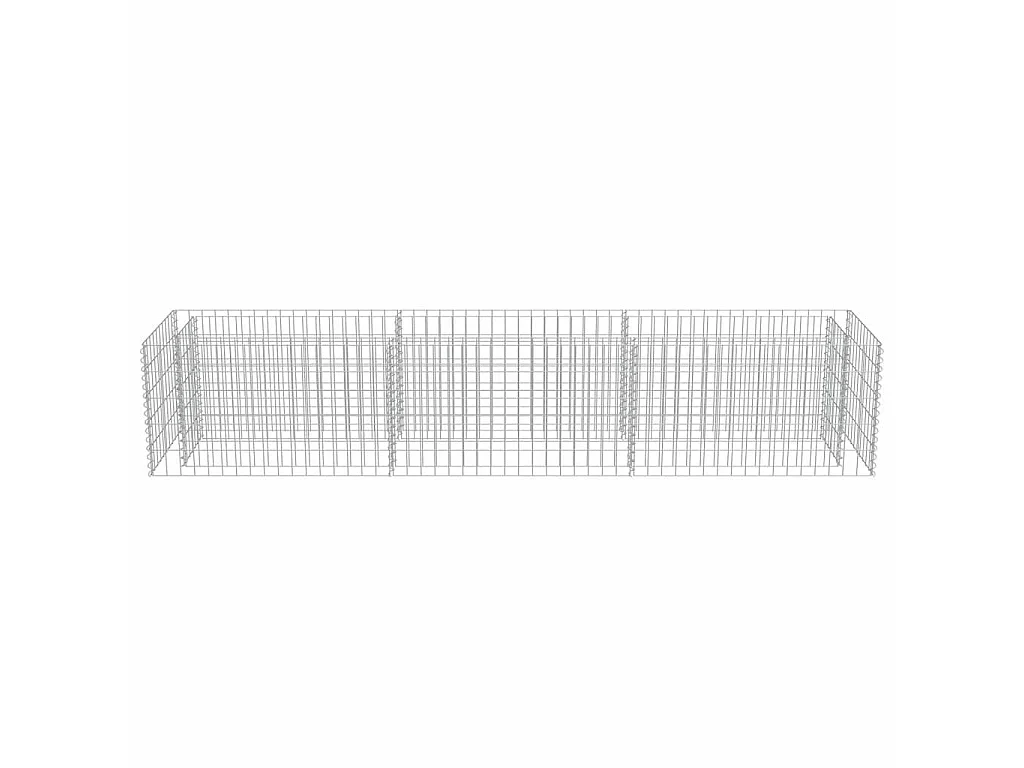 Jardinière à gabion Acier galvanisé 270x50x50