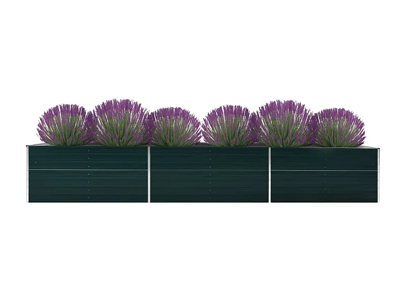 Jardinière Acier galvanisé 480x80x77 Vert