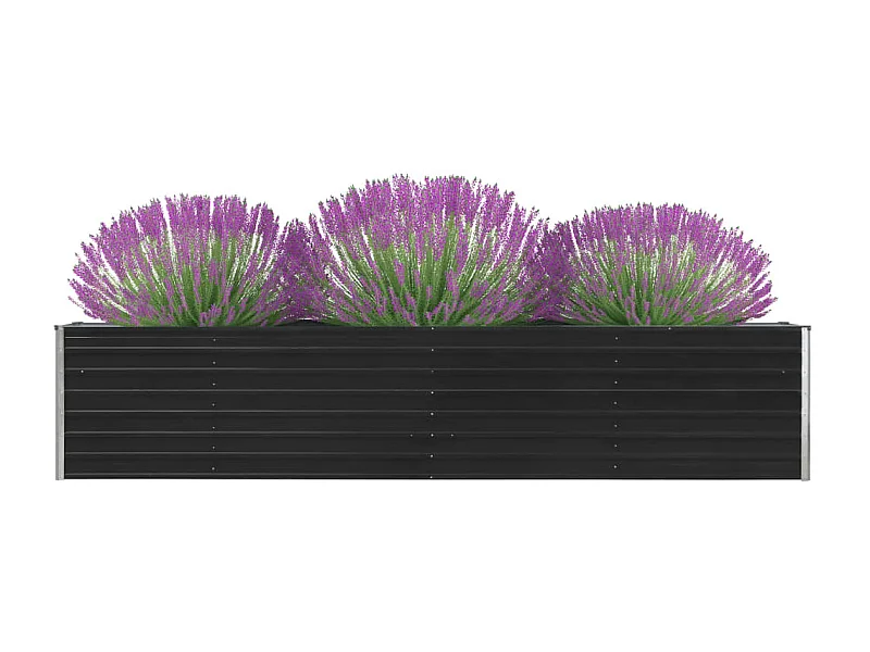 Jardinière Acier galvanisé 320x40x45 Anthracite