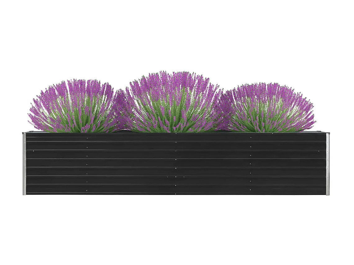 Jardinière Acier galvanisé 320x40x45 Anthracite