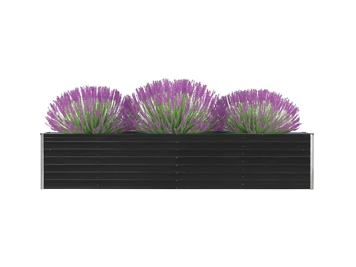 Jardinière Acier galvanisé 320x40x45 Anthracite