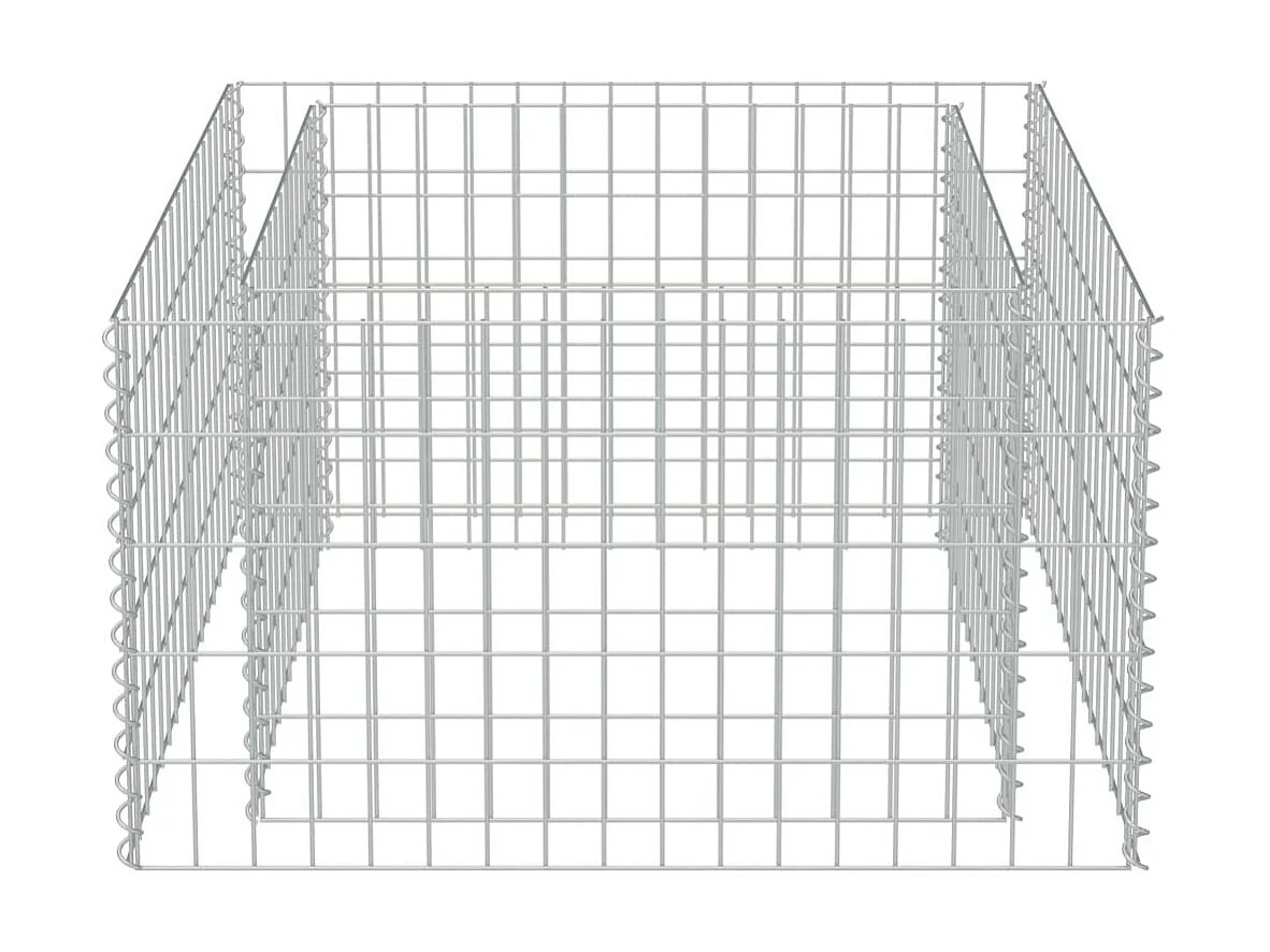 Jardinière à gabion Acier galvanisé 90x90x50
