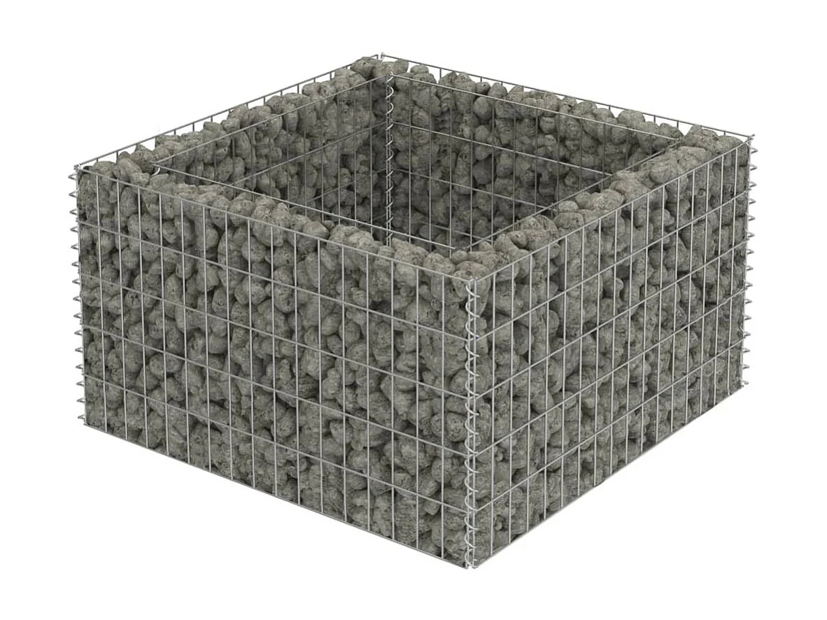 Jardinière à gabion Acier galvanisé 90x90x50