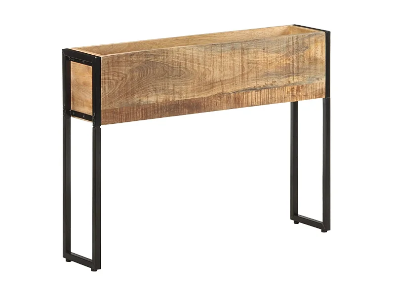 Jardinière 90x20x68 Bois de manguier brut