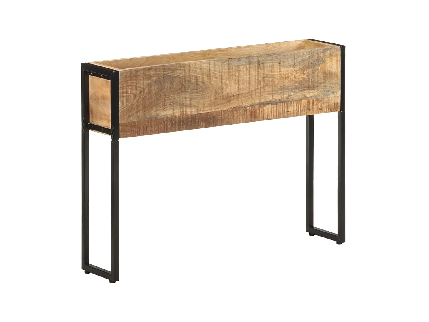 Jardinière 90x20x68 Bois de manguier brut
