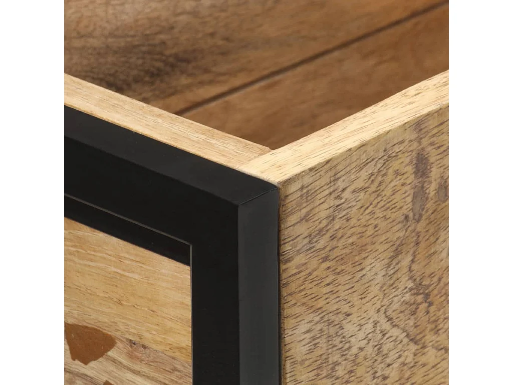 Jardinière 90x20x68 Bois de manguier brut