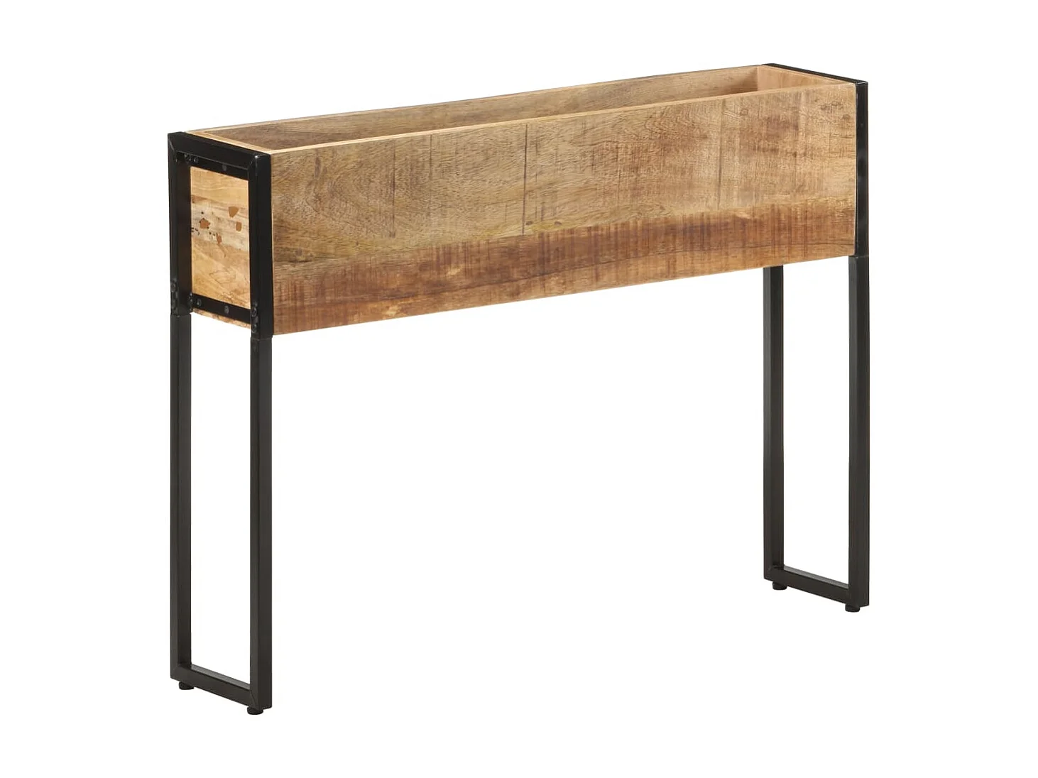 Jardinière 90x20x68 Bois de manguier brut