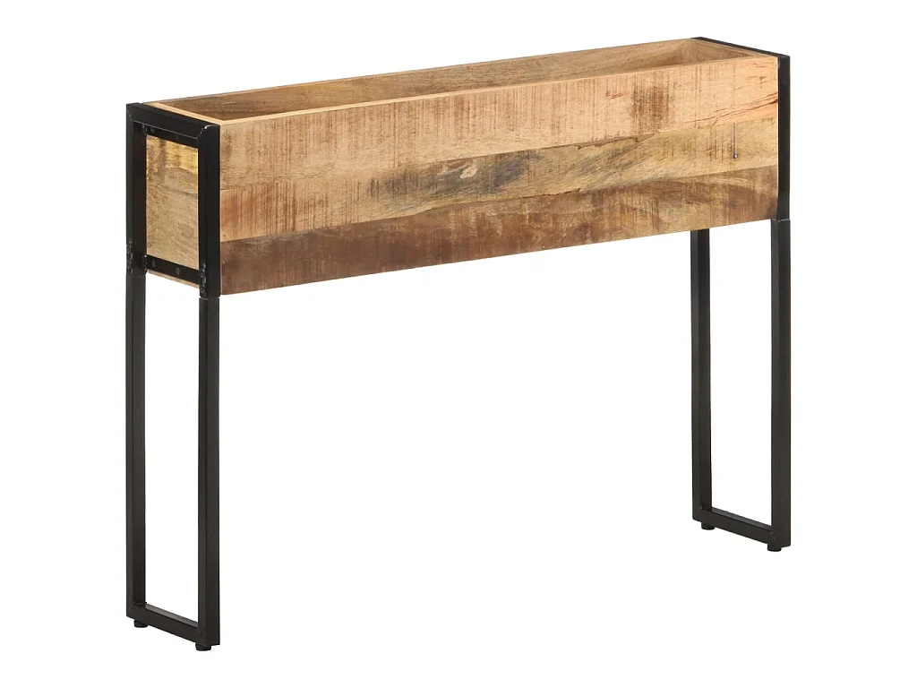 Jardinière 90x20x68 Bois de manguier brut