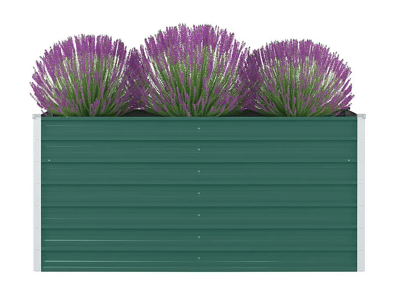 Jardinière 160 x 80x77 Acier galvanisé Vert
