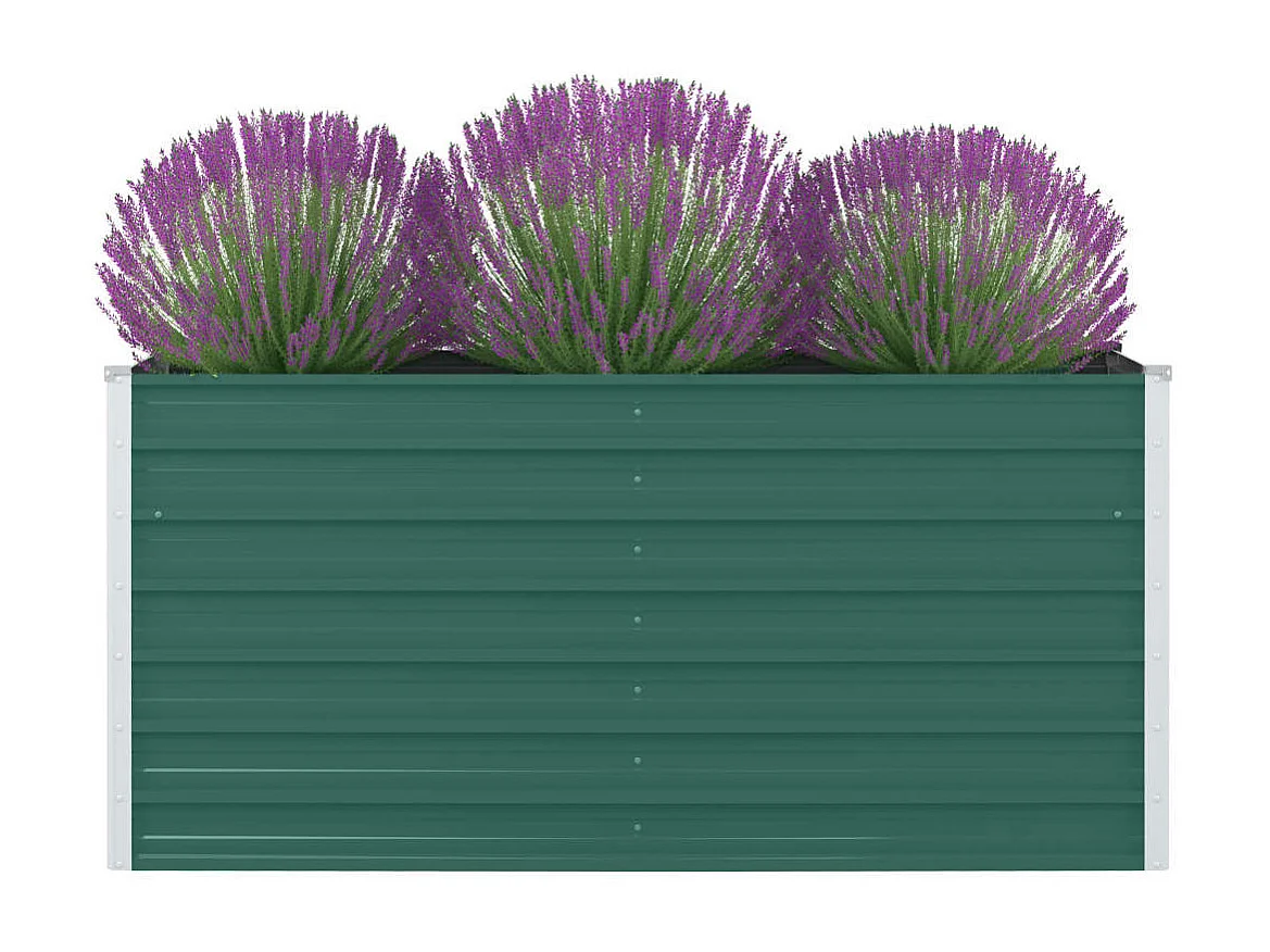 Jardinière 160 x 80x77 Acier galvanisé Vert