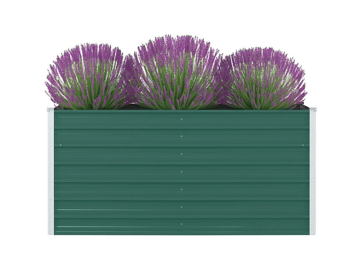 Jardinière 160 x 80x77 Acier galvanisé Vert