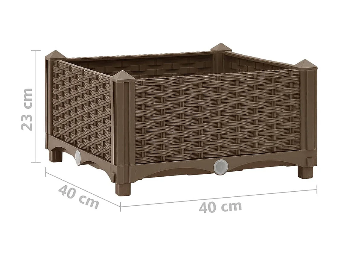 Jardinière 40x40x23 Polypropylène 2