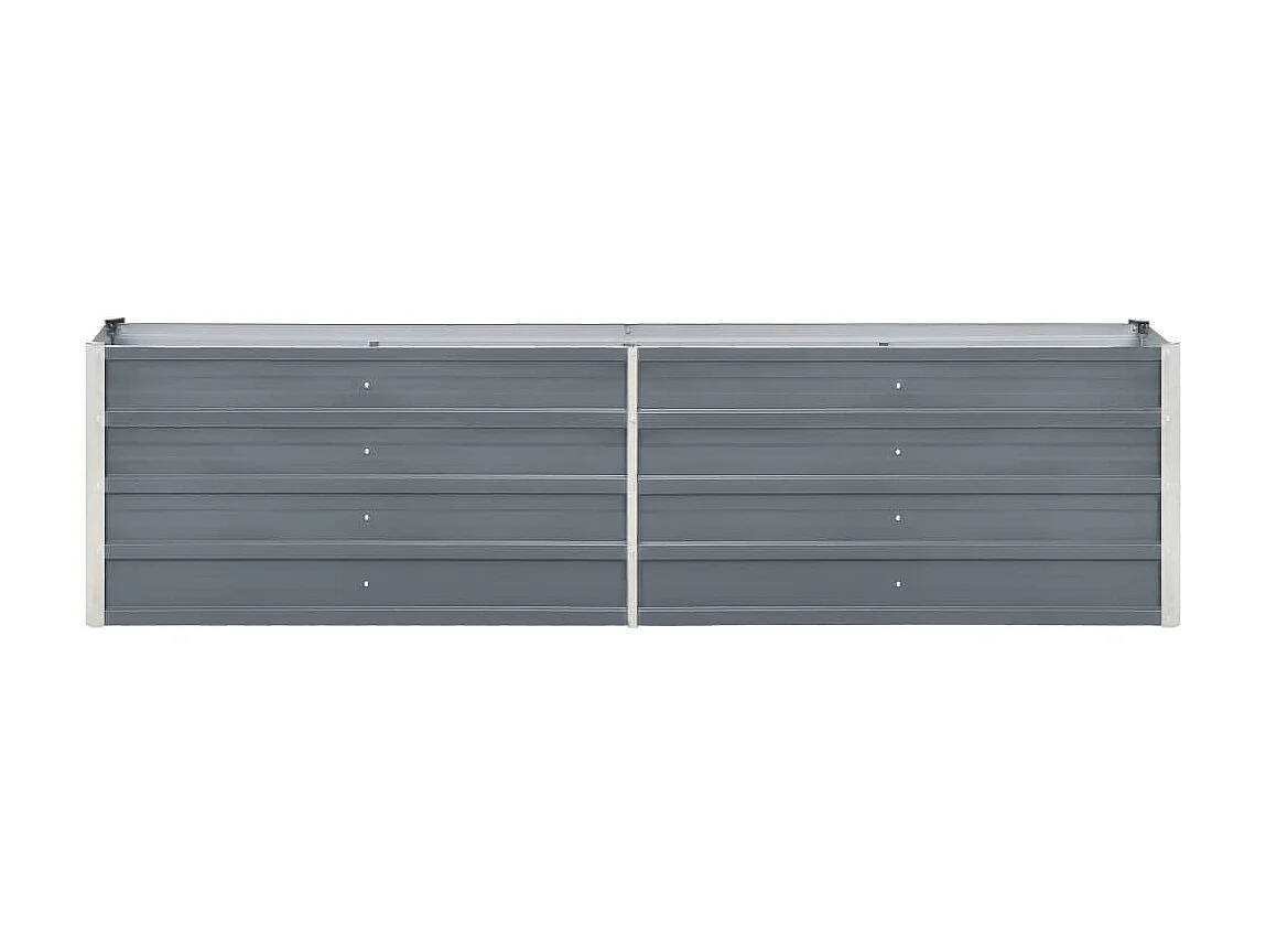 Jardinière Acier galvanisé 240x40x45 Gris
