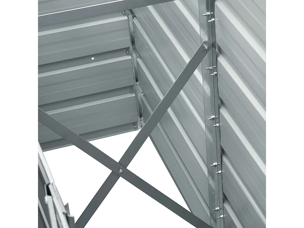 Jardinière Acier galvanisé 240x40x45 Gris