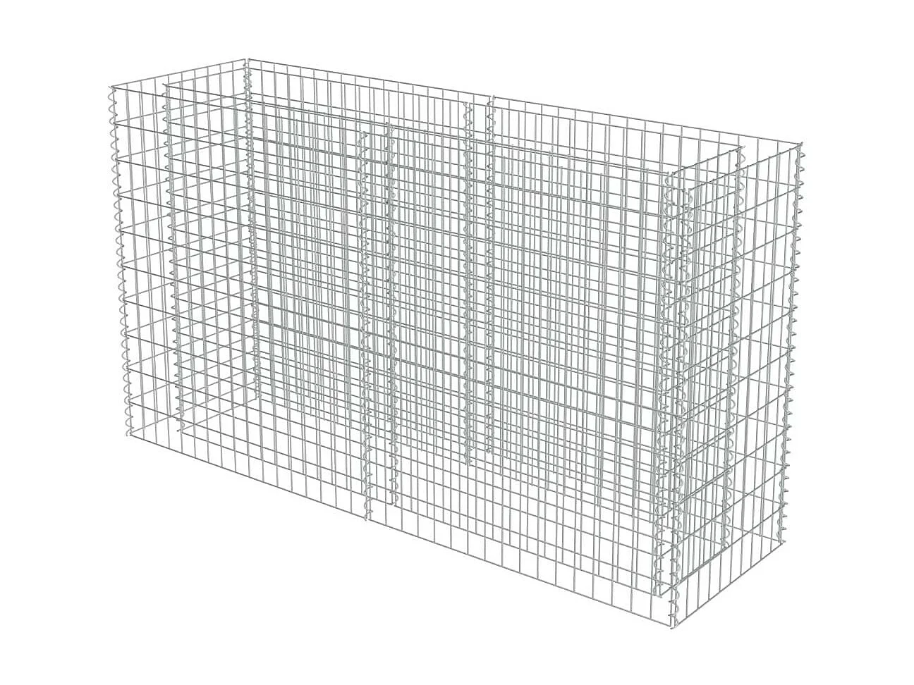 Jardinière à gabion Acier galvanisé 180x50x100