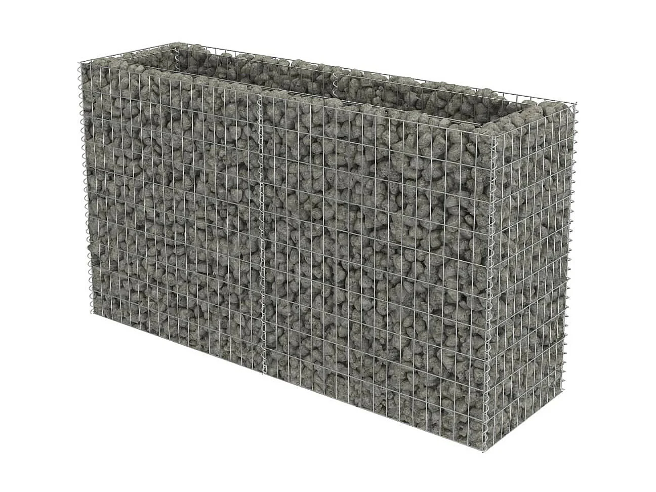Jardinière à gabion Acier galvanisé 180x50x100