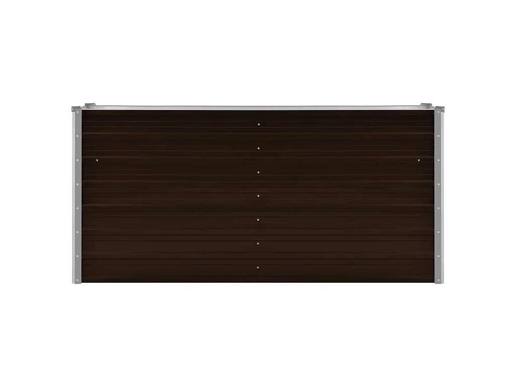 Jardinière Marron 160x40x77 Acier galvanisé