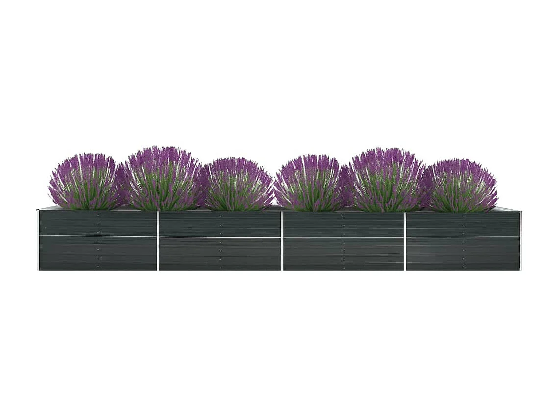Jardinière Acier galvanisé 600x80x45 Anthracite