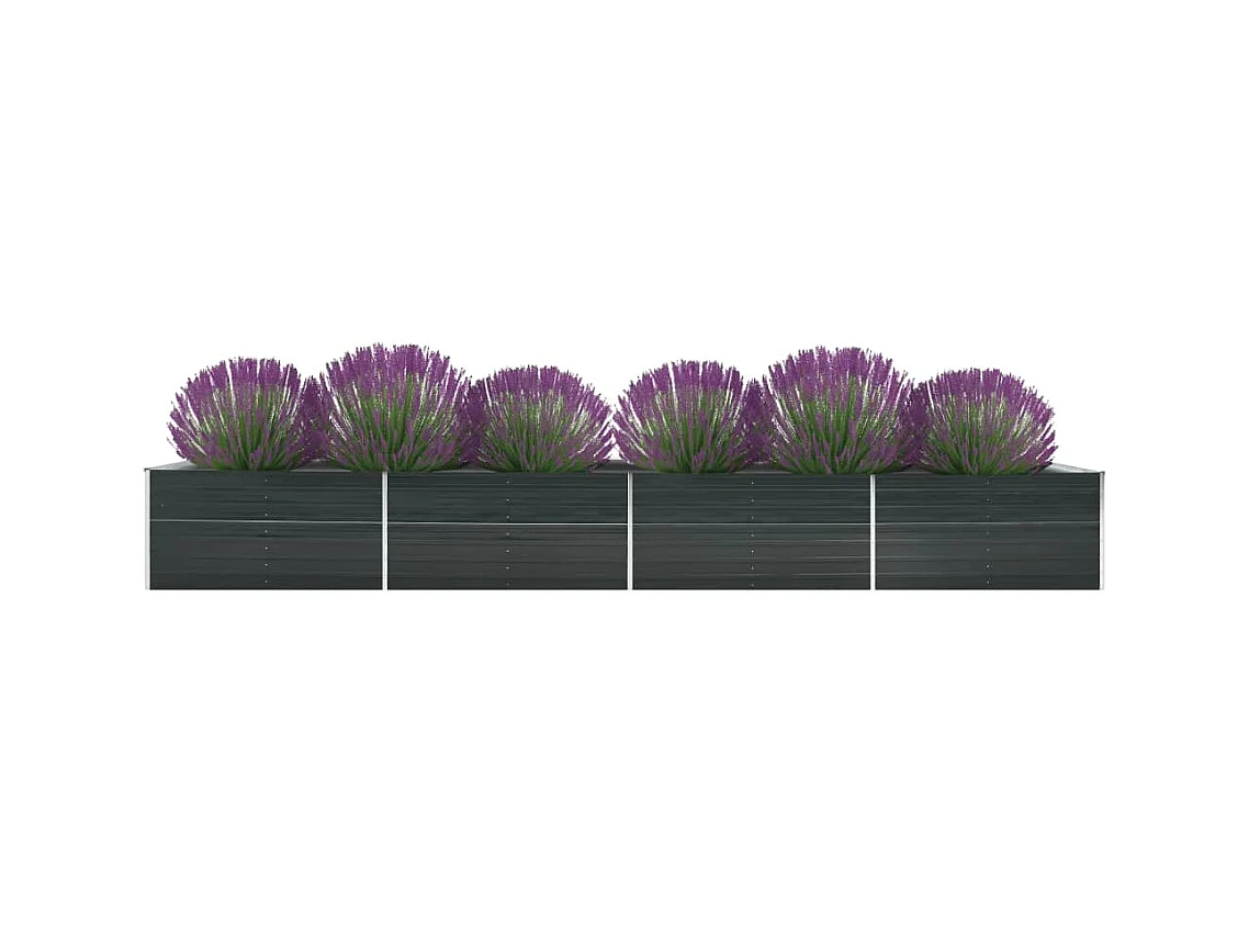 Jardinière Acier galvanisé 600x80x45 Anthracite