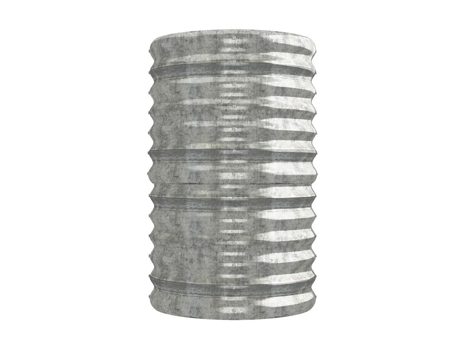 Cache pot de jardin Acier enduit de poudre Argenté Riza 5