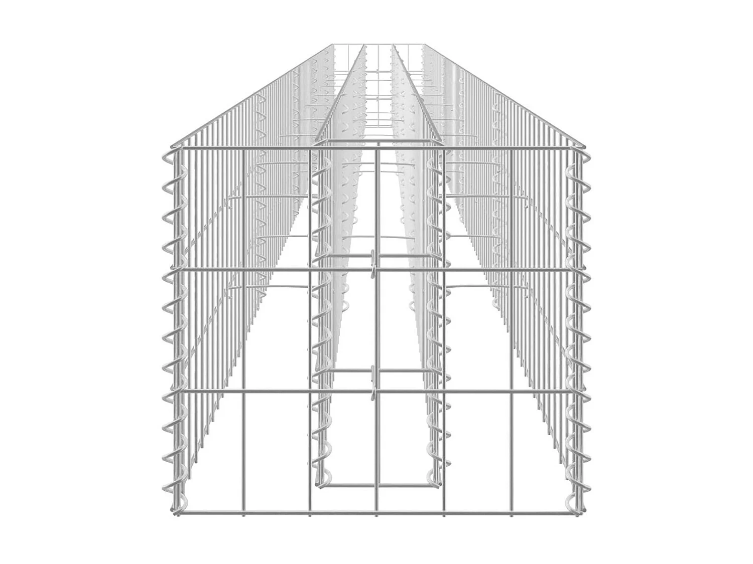 Jardinière à gabion Acier galvanisé 450x30x30