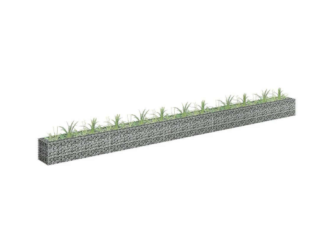 Jardinière à gabion Acier galvanisé 450x30x30