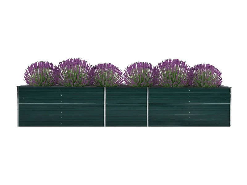 Jardinière Acier galvanisé 400x80x45 Vert