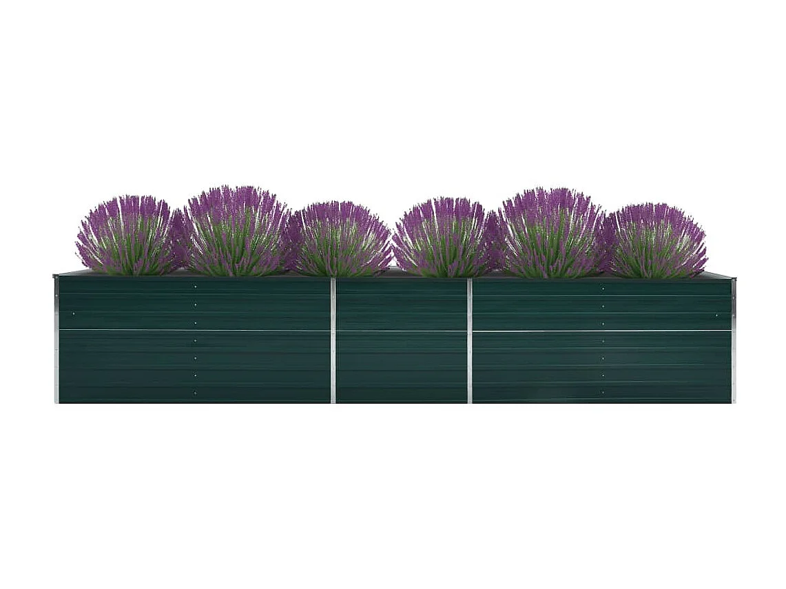 Jardinière Acier galvanisé 400x80x45 Vert