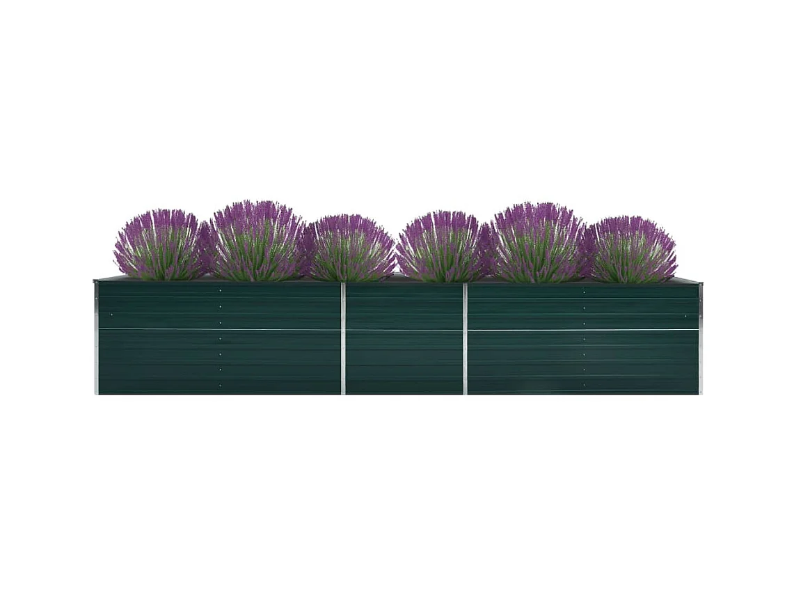 Jardinière Acier galvanisé 400x80x45 Vert