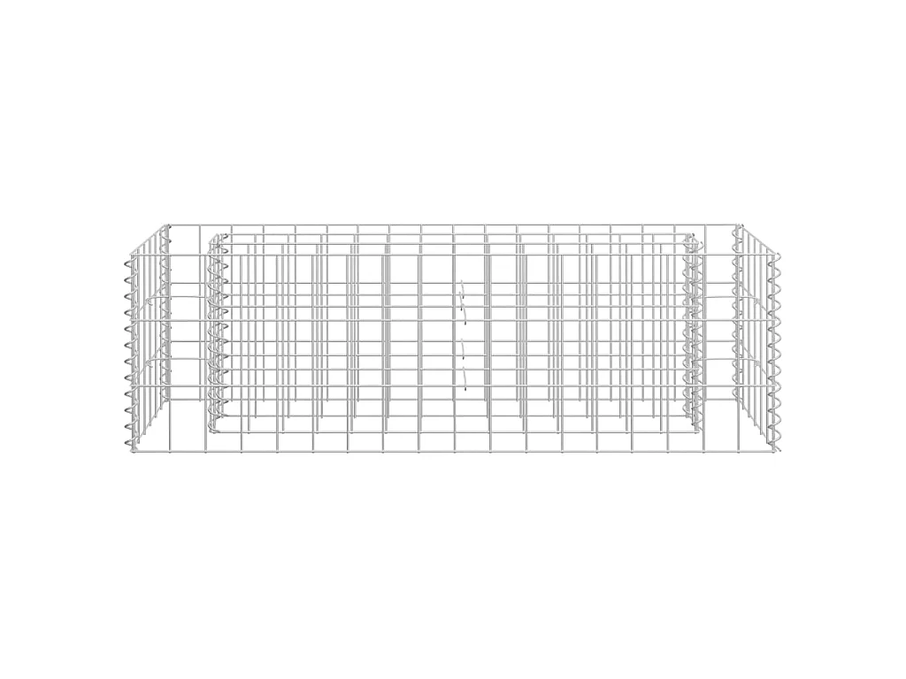 Jardinière à gabion Acier galvanisé 90x30x30