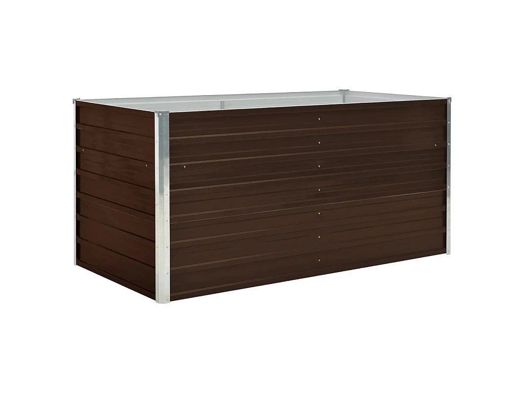 Jardinière surélevée Marron 160x80x77 Acier galvanisé