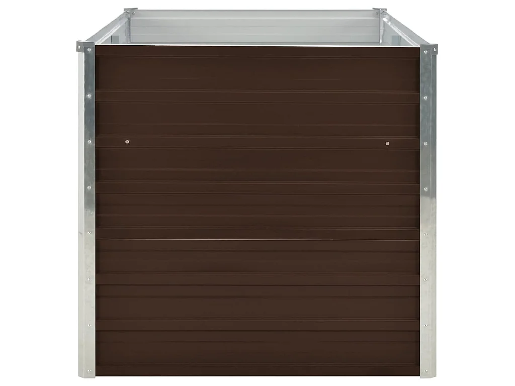 Jardinière surélevée Marron 160x80x77 Acier galvanisé