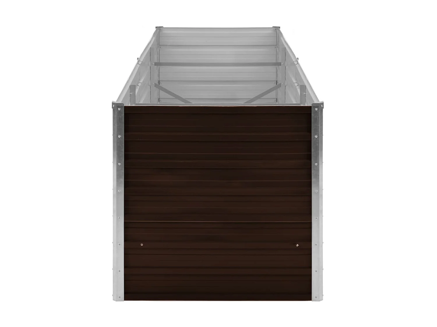 Jardinière Marron 240x80x77 Acier galvanisé