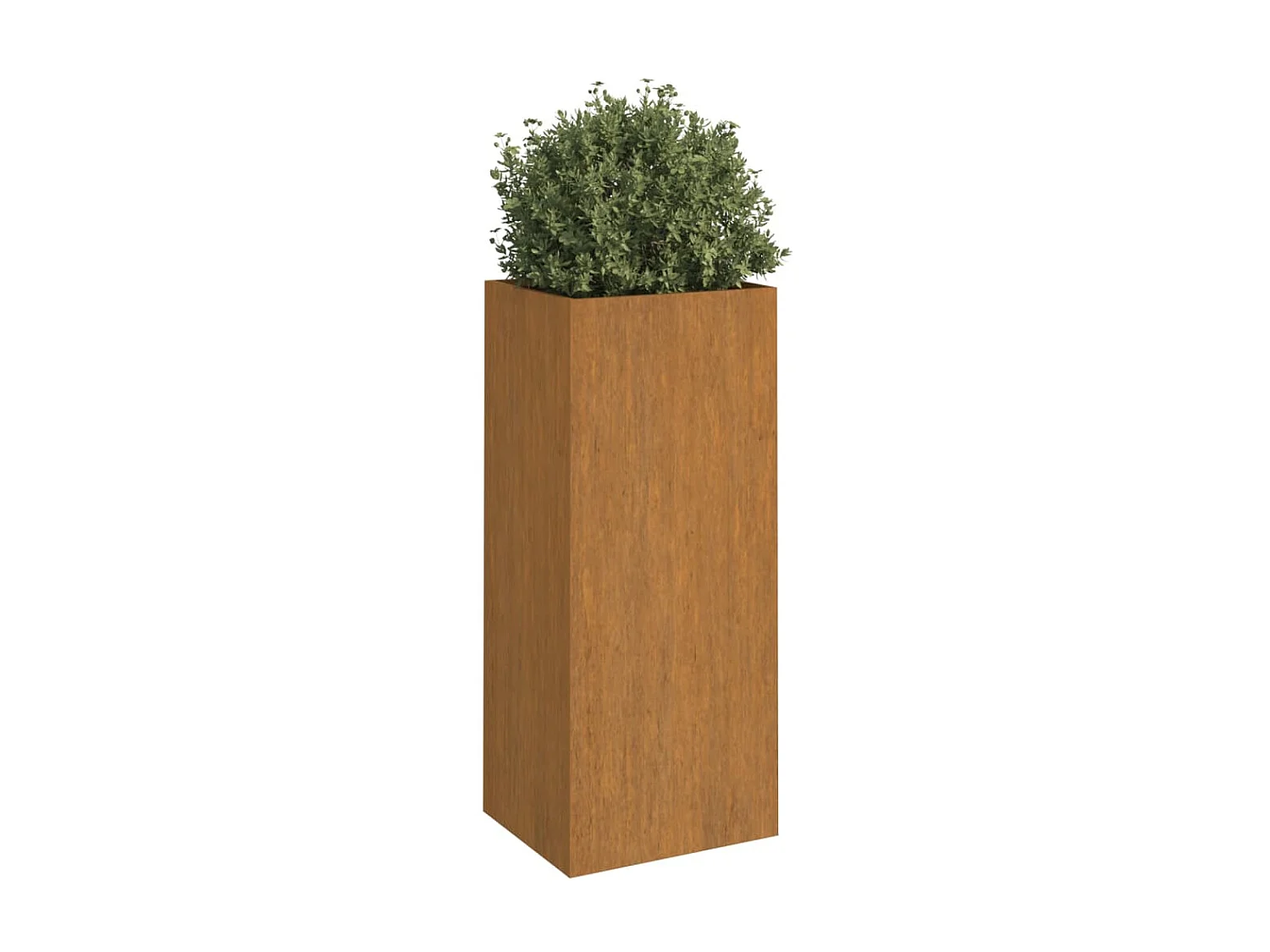 Jardinière 32x27,5x75 acier corten