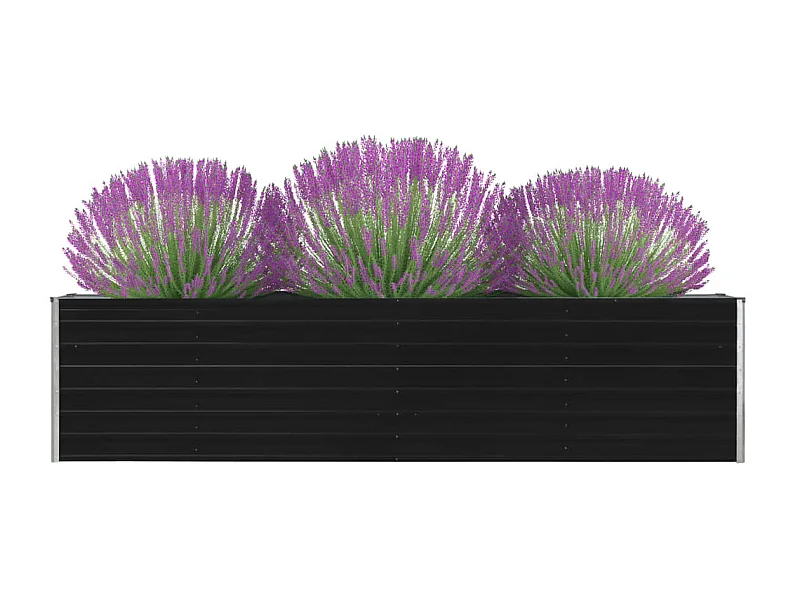 Jardinière 320x40x77 Acier galvanisé Anthracite