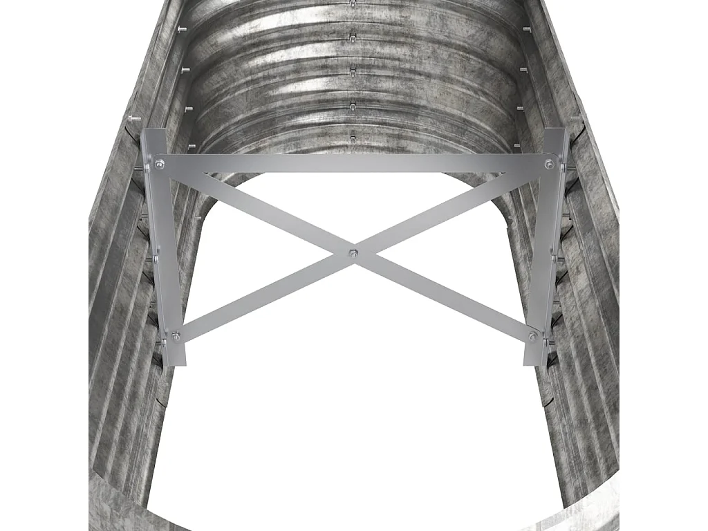 Jardinière Acier enduit de poudre 114x40x36 Argenté