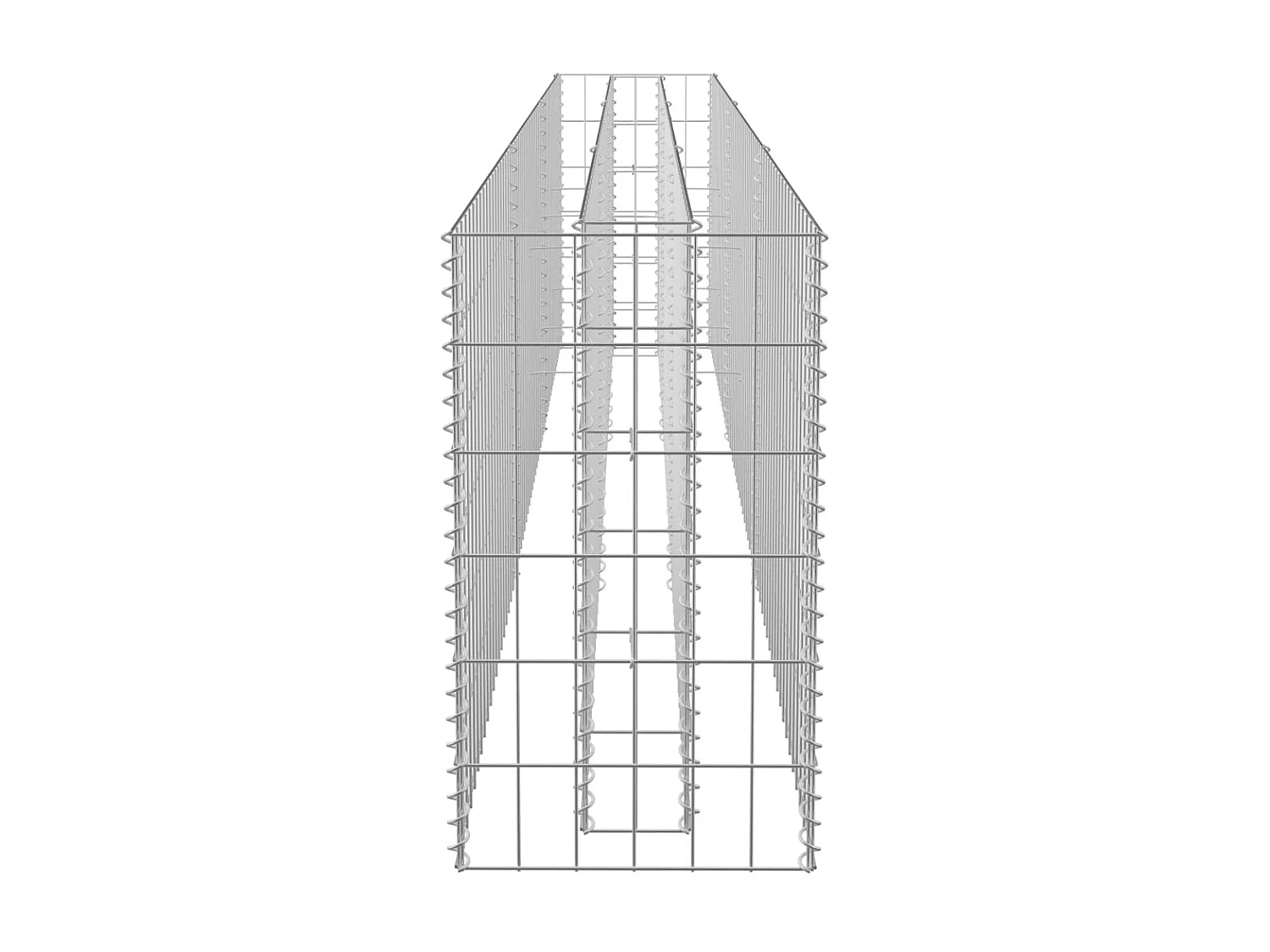 Jardinière à gabion Acier galvanisé 270x30x60