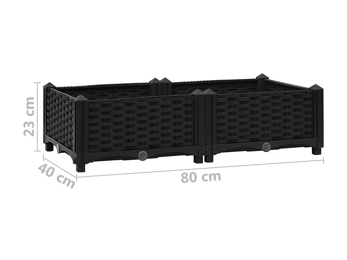 Jardinière 80x40x23 Polypropylène 2