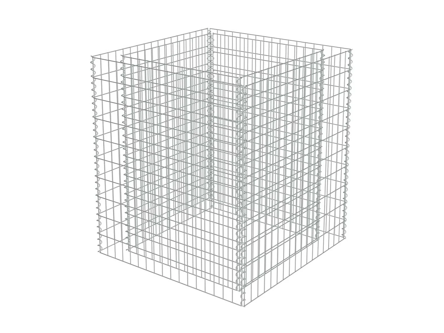 Jardinière à gabion Acier galvanisé 90x90x100
