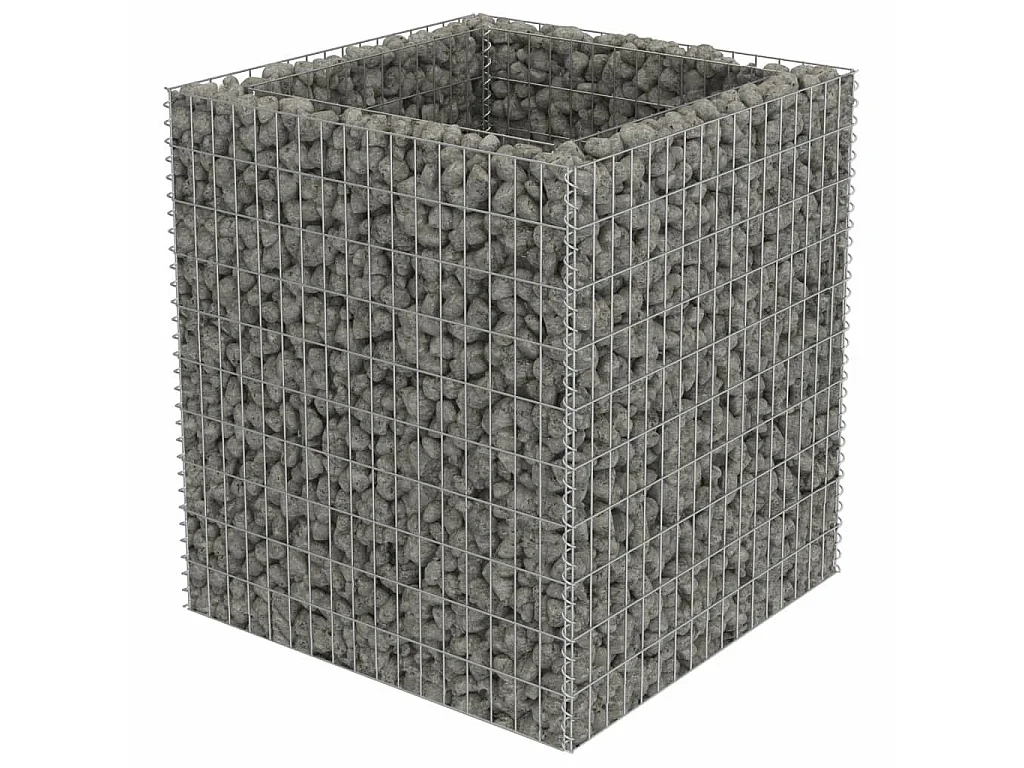 Jardinière à gabion Acier galvanisé 90x90x100
