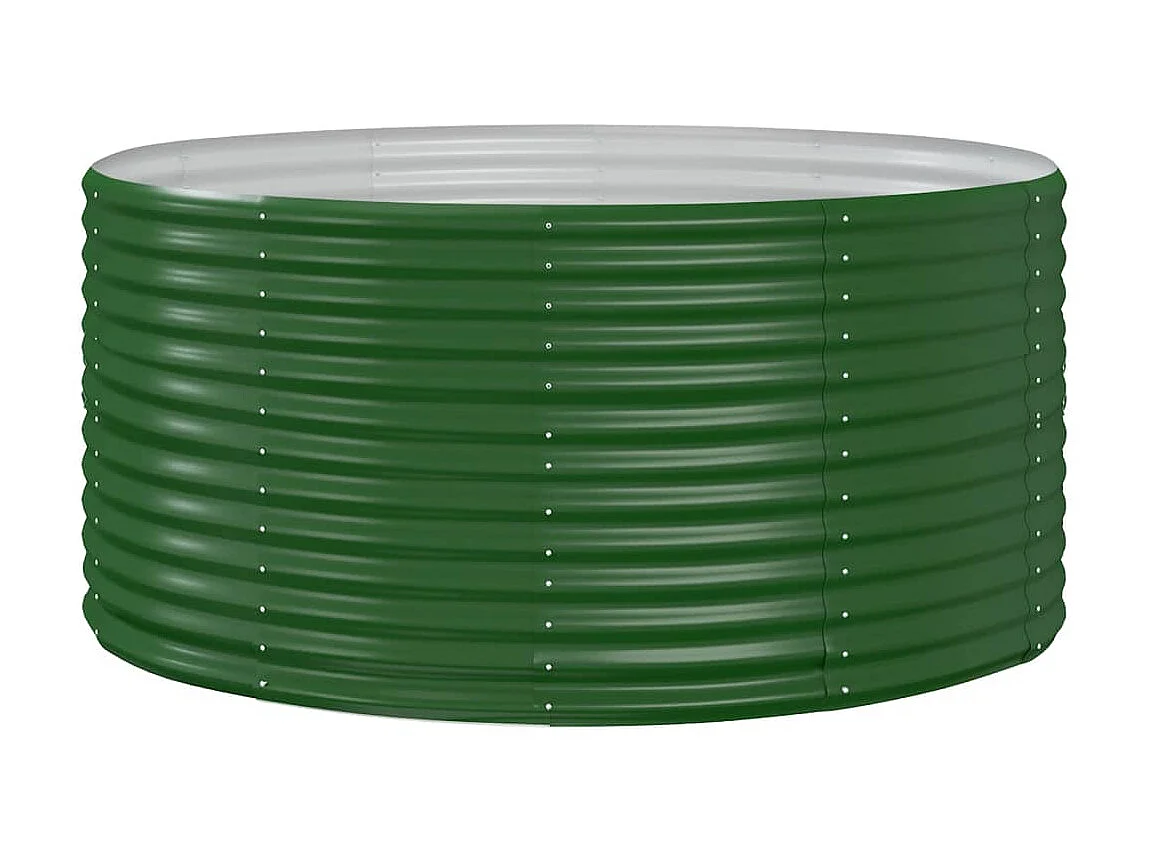 Jardinière Vert 140x140x68 Acier enduit de poudre