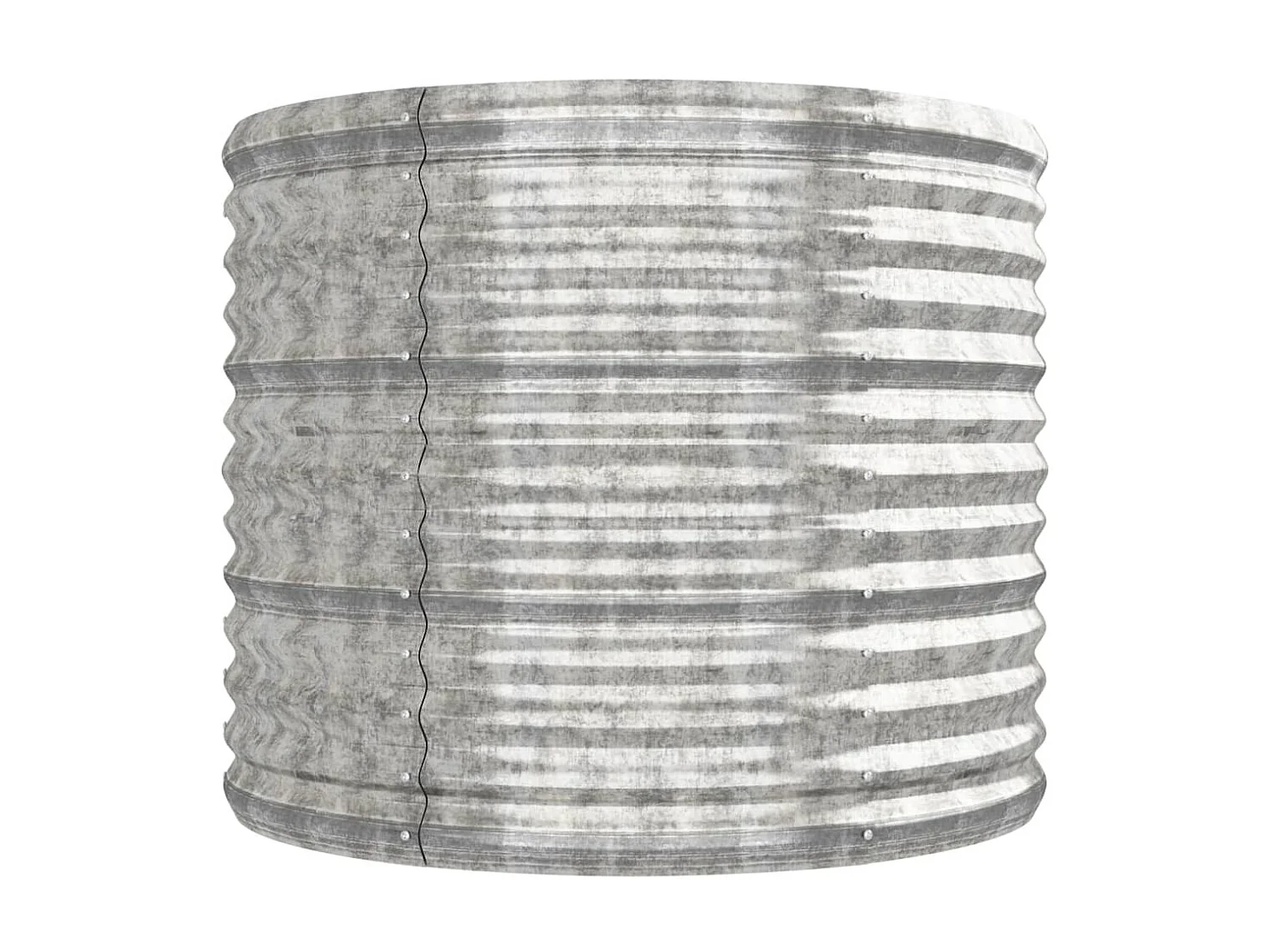 Jardinière Acier enduit de poudre 296x80x68 Argenté