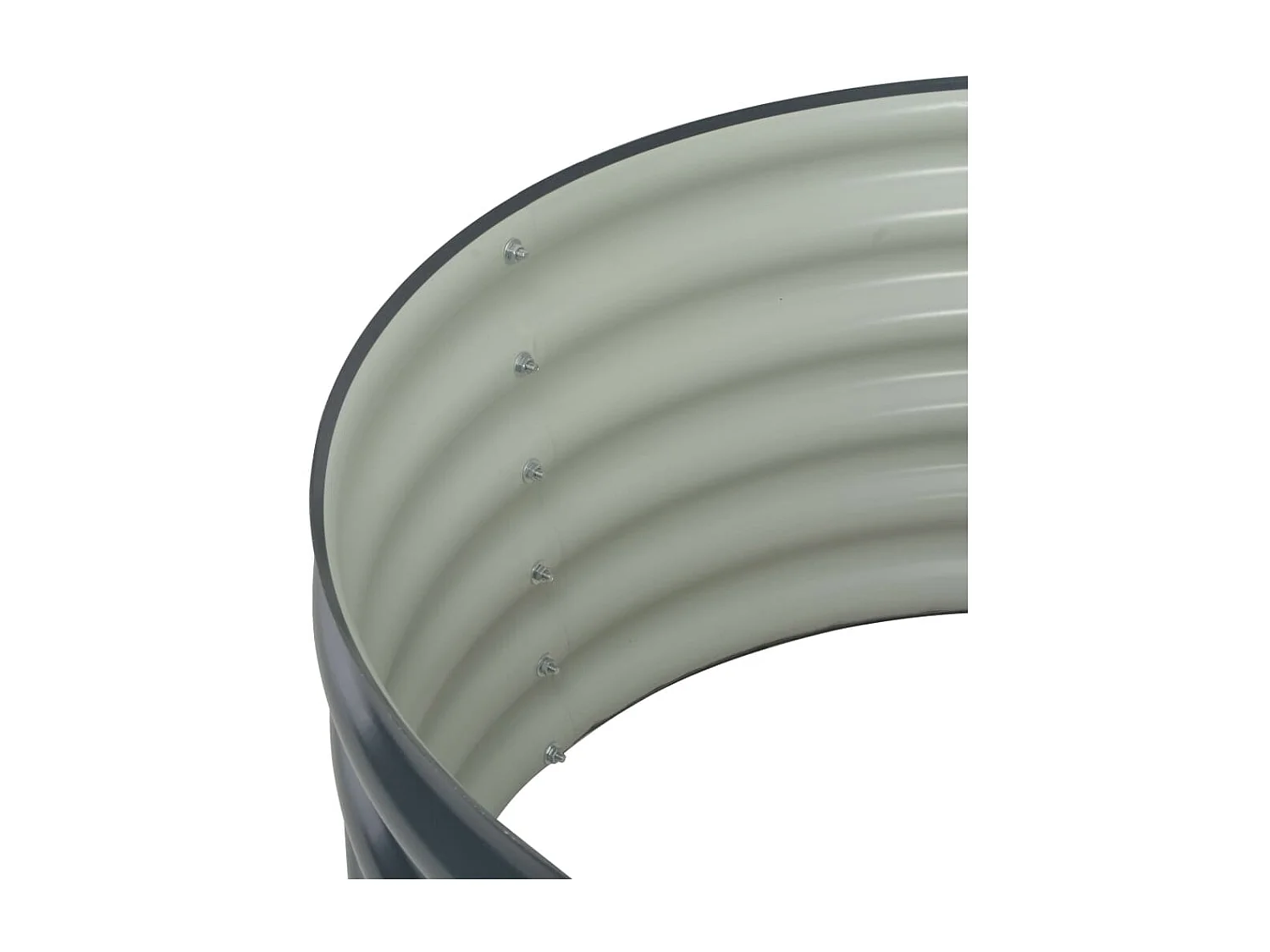 Jardinière 80x80x44 Acier galvanisé Gris